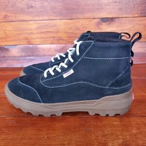 Vans Colfax Boots Women 7.5 Black‎ Suede MTE Cold Weather Primaloft